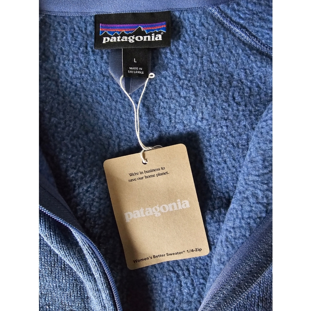 Patagonia Women's Better Sweater 1/4 Zip Fleece Pullover Large - Picture 4 of 9